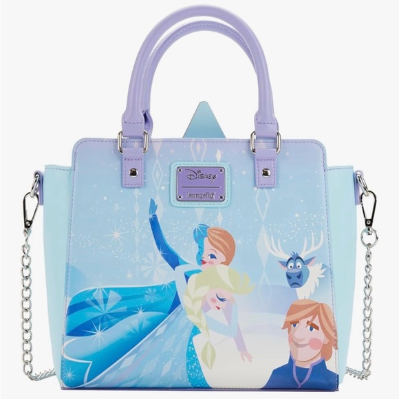 Loungefly Disney Frozen Princess Castle Crossbody Bag Purse - Picture 14 of 16